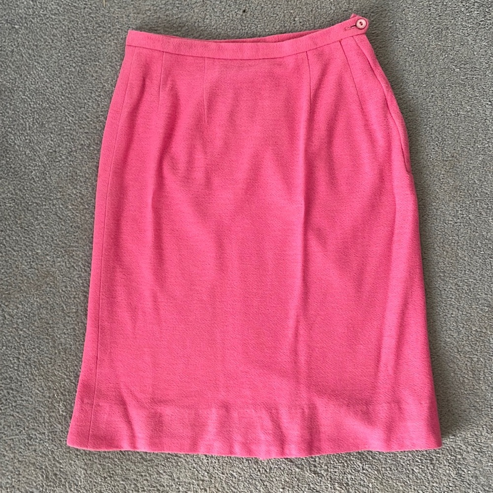 Vintage Helen Harper Pencil Skirt in Hot Pink